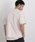 オーバーダイジャガードストライプヘンリーTシャツ 半袖