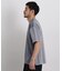 オーバーダイジャガードストライプヘンリーTシャツ 半袖