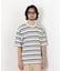 コーマコットンランダムボーダーTシャツ