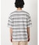 コーマコットンランダムボーダーTシャツ