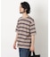 コーマコットンランダムボーダーTシャツ