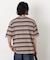 コーマコットンランダムボーダーTシャツ
