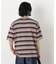 コーマコットンランダムボーダーTシャツ