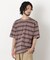 コーマコットンランダムボーダーTシャツ