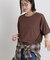 汗隠糸加工&多彩機能カットソー素材 クルーネックトップス