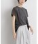 タフタコンビバックギャザーデザインカットトップス