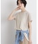 タフタコンビバックギャザーデザインカットトップス