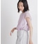 カラミメッシュレイヤードカットトップス
