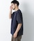 スムース布帛ドッキングTシャツ 半袖