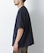 スムース布帛ドッキングTシャツ 半袖