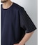 スムース布帛ドッキングTシャツ 半袖