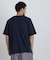切替チェックニットTシャツ 半袖
