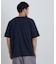 切替チェックニットTシャツ 半袖