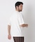 リブボーダーポケットTシャツ 半袖