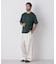リブボーダーポケットTシャツ 半袖