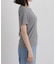 ラメリブカットクルーネックTシャツ