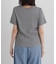 ラメリブカットクルーネックTシャツ