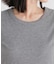 ラメリブカットクルーネックTシャツ