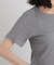 ラメリブカットクルーネックTシャツ