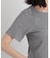 ラメリブカットクルーネックTシャツ