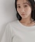 ラメリブカットクルーネックTシャツ