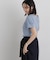 ラメリブカットクルーネックTシャツ