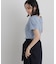 ラメリブカットクルーネックTシャツ