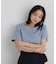 ラメリブカットクルーネックTシャツ