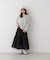 梯子レース切り替えティアードスカート