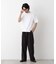 微起毛クロップドTシャツ 半袖