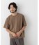 微起毛クロップドTシャツ 半袖