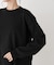 毛玉ができにくいニット クルーネックワイドトップス(セットアップ可)