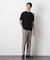 「FORMAL JERSEY」モックネックカットソー半袖