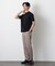 「FORMAL JERSEY」モックネックカットソー半袖
