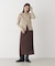 クルーネックリブニットカーディガン