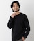 アンチスメルクルーネックTシャツ 長袖