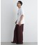 ポリエステルツイル ワイドパンツ