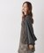 ラグランボリュームスリーブフレアブラウス