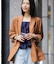 European Flax ダブル6Bジャケット(セットアップ可)