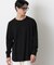 ミニワッフルクルーネックTシャツ 長袖