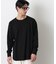 ミニワッフルクルーネックTシャツ 長袖