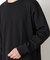 ミニワッフルクルーネックTシャツ 長袖