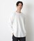 ミニワッフルクルーネックTシャツ 長袖