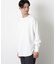 ミニワッフルクルーネックTシャツ 長袖