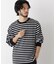 コーマコットン先染めボーダーTシャツ 長袖