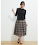 チェックスカート