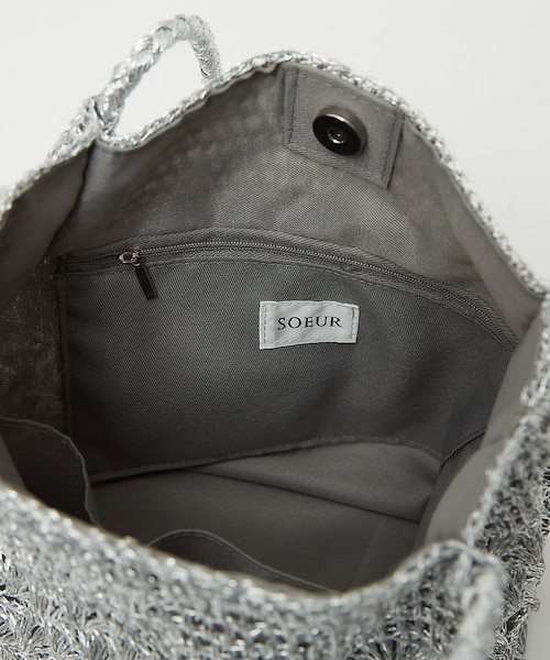 lowellthings SOEUR/マクラメメタリックトートバック ○SOEUR/マクラメメタリックトートバック｜OUTLET / アウトレット