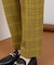 チェックテーパードパンツ