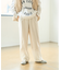 ウールライクイージーストレートパンツ