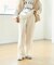 ウールライクイージーストレートパンツ